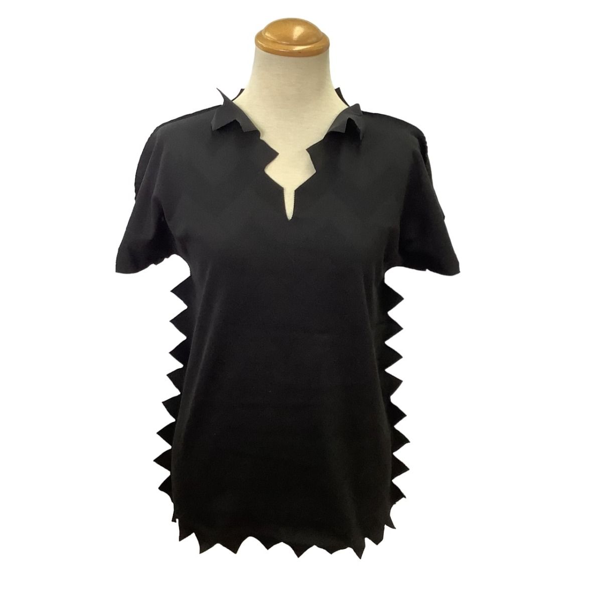【素敵なデザイン❗️】程度良好❗️ISSEY MIYAKE 変形 カットソー ♪♪ISSEY MIYAKE イッセイミヤケ 変形カットソー フリンジ SIZE