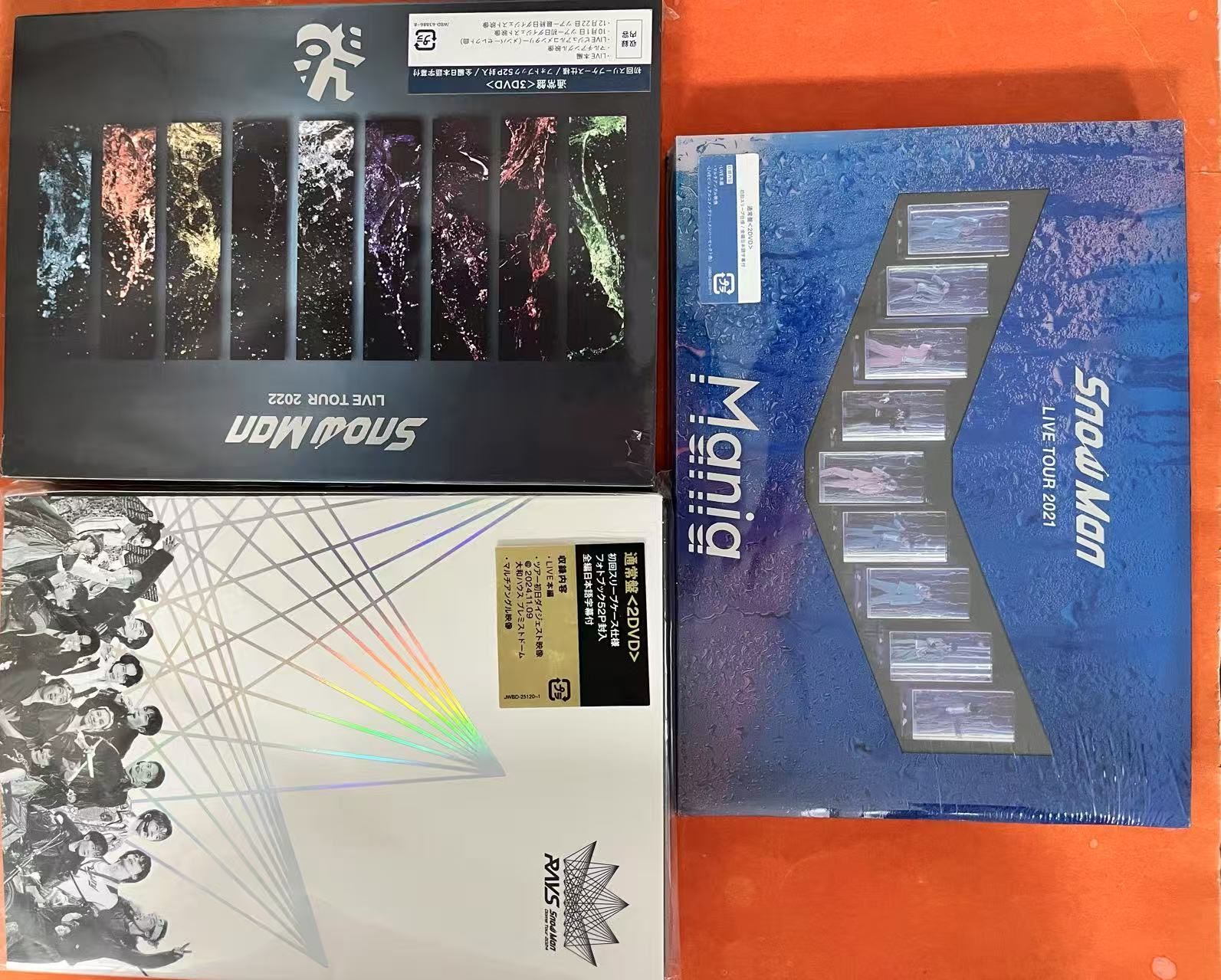 Snow Man/Snow Man LIVE DVD 2021・2022・2024☆3点セット Mania