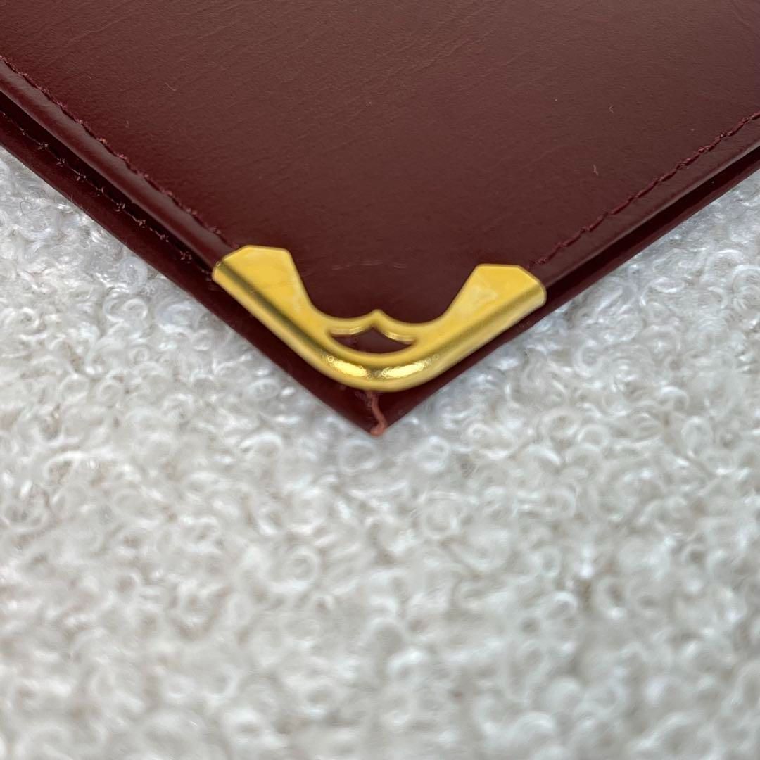 美品 Cartier マストライン カードケース ボルドー 箱付き - メルカリ