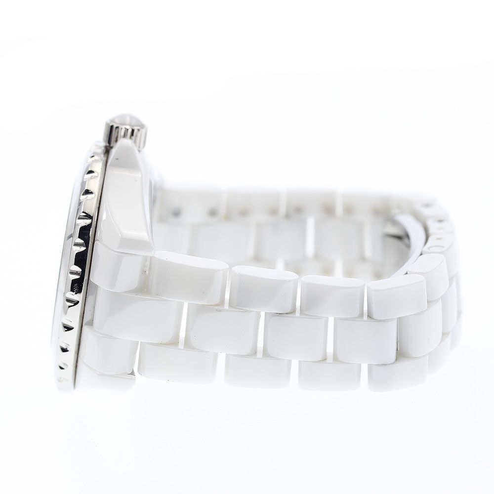 シャネル CHANEL H2422 J12 33mm 白セラミック 8Pダイヤ クォーツ  