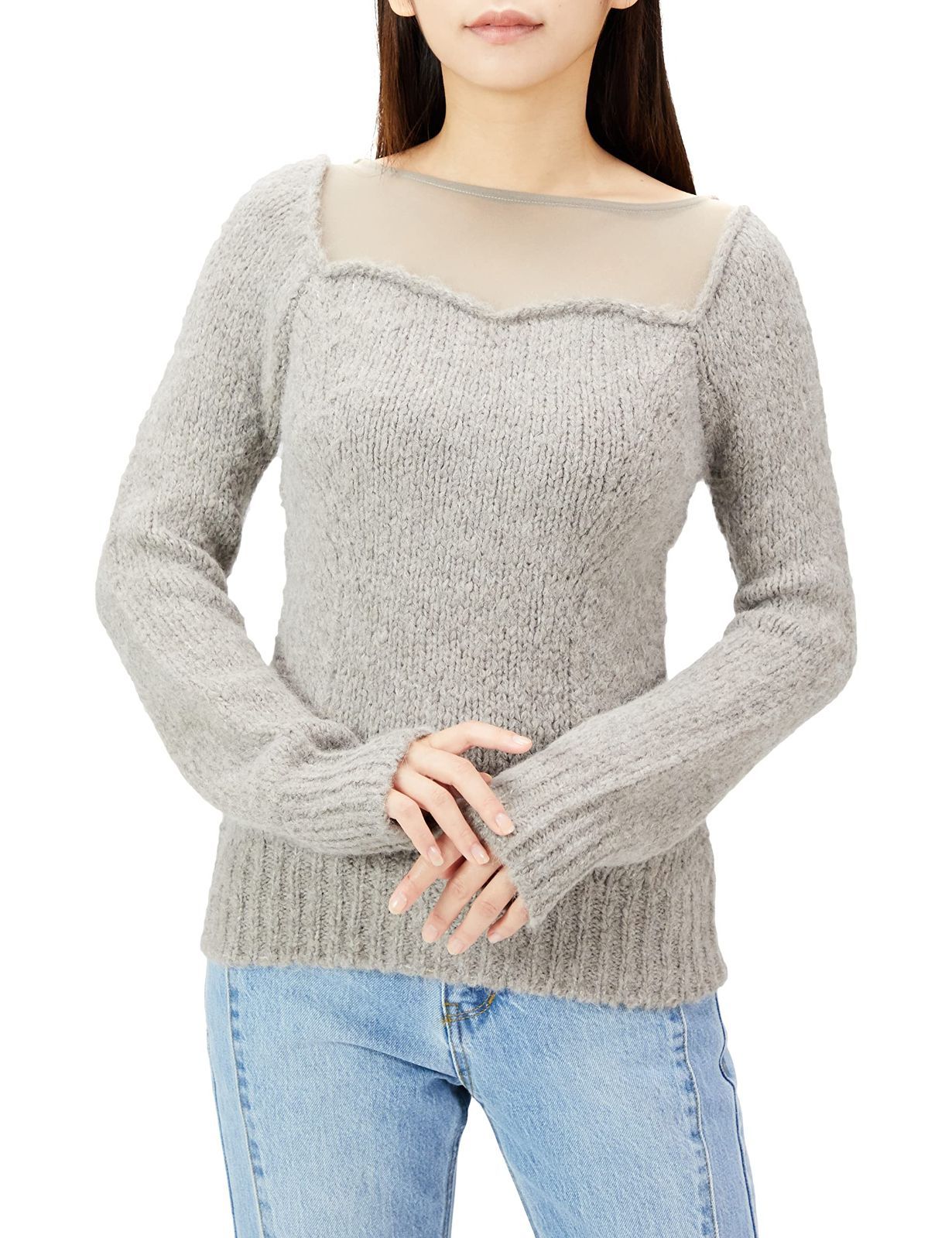 数量 デコルテシアーソフトニットトップス FWNT215262 アイディー レディース フレイ