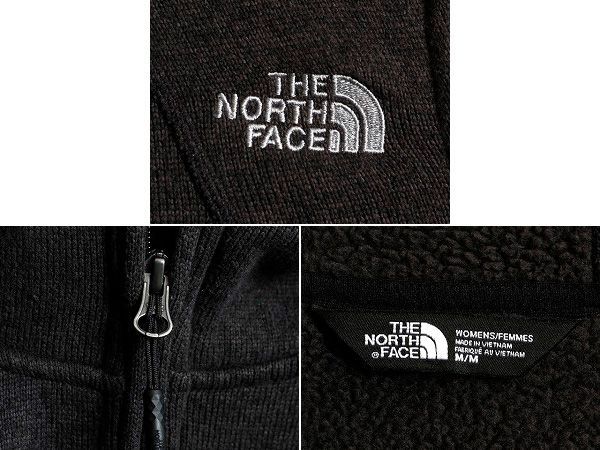 THE NORTH FACE - US企画 ノースフェイス セーター フリース パーカー ジャケット M 濃灰 US企画 ノースフェイス セーター フリース パーカー ジャケット