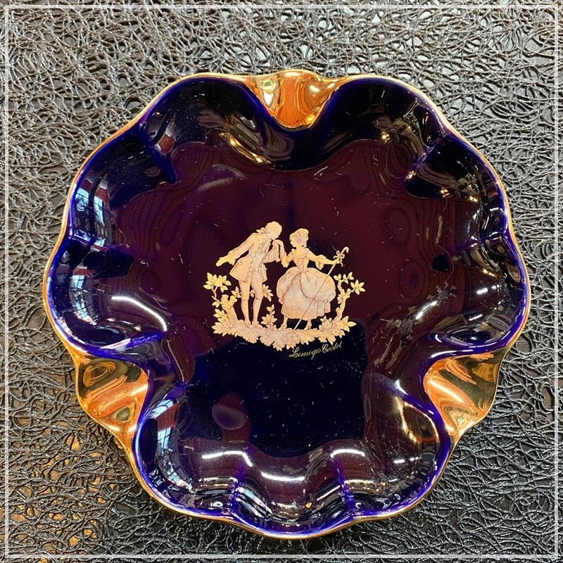 LIMOGES CASTEL リモージュ キャッスル 灰皿 22k GOLD 金彩 陶器