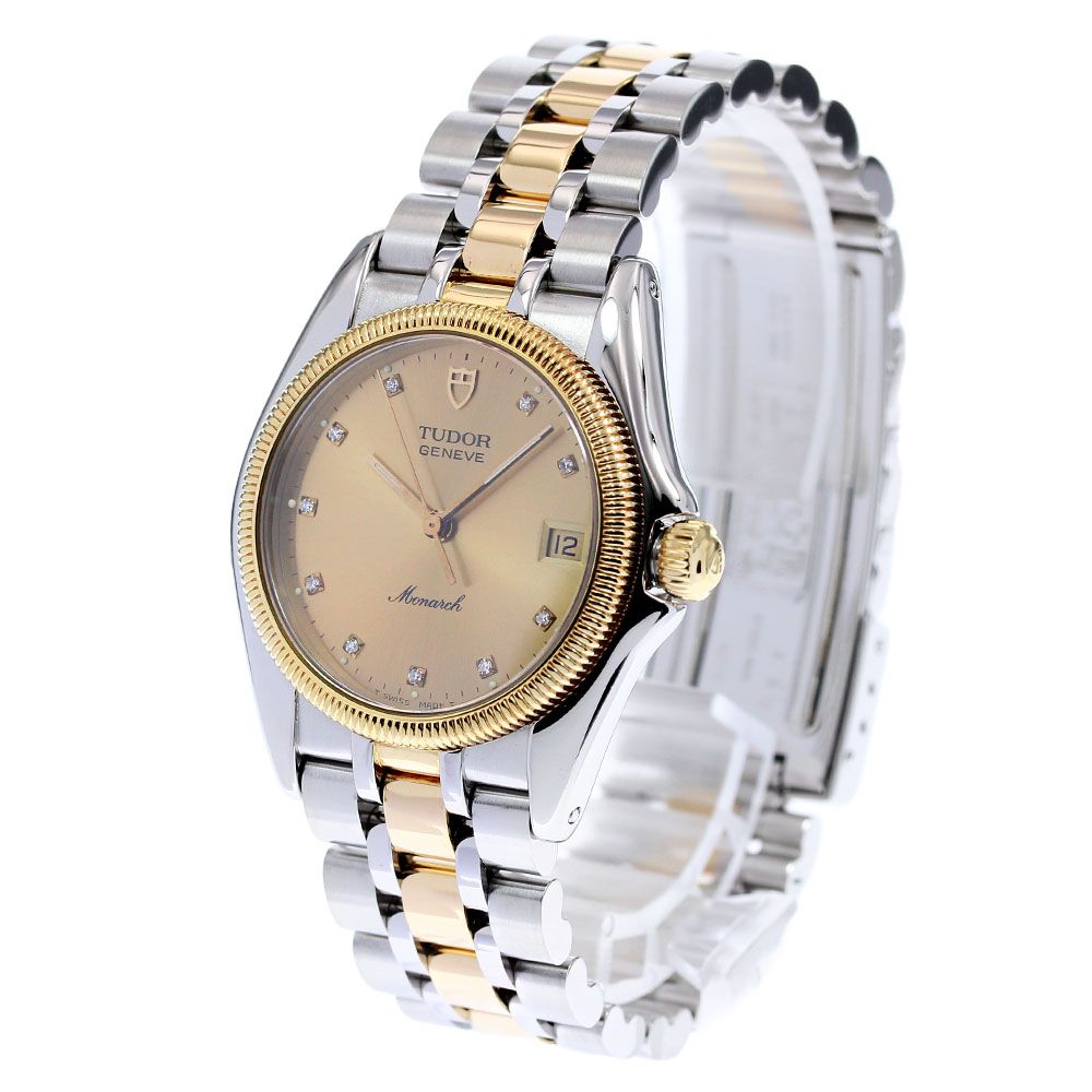 チュードル TUDOR 15733 モナーク デイト クォーツ ボーイズ良品