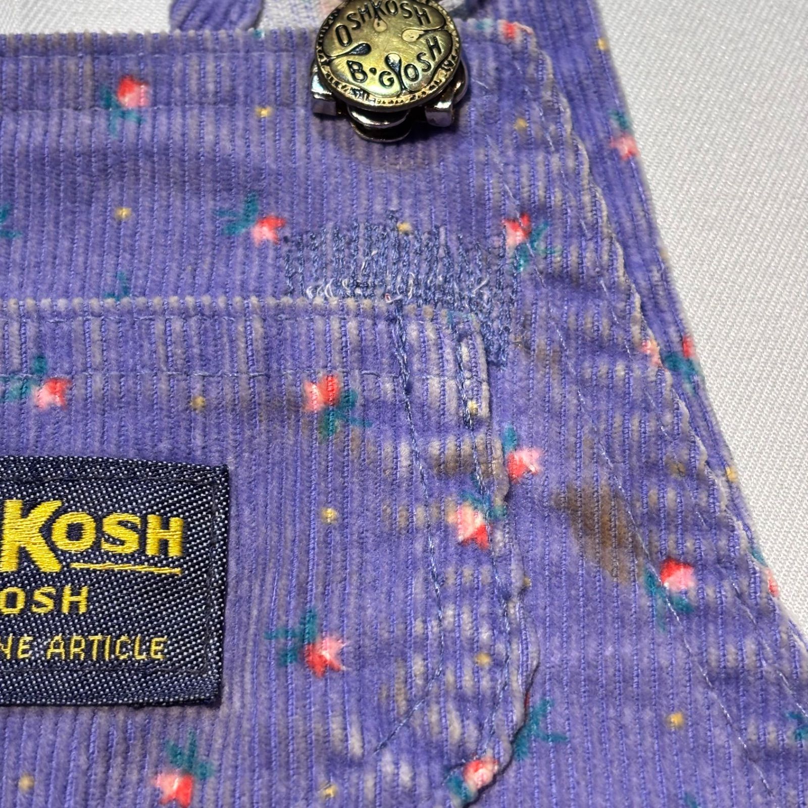 オーバーオール コーデュロイ