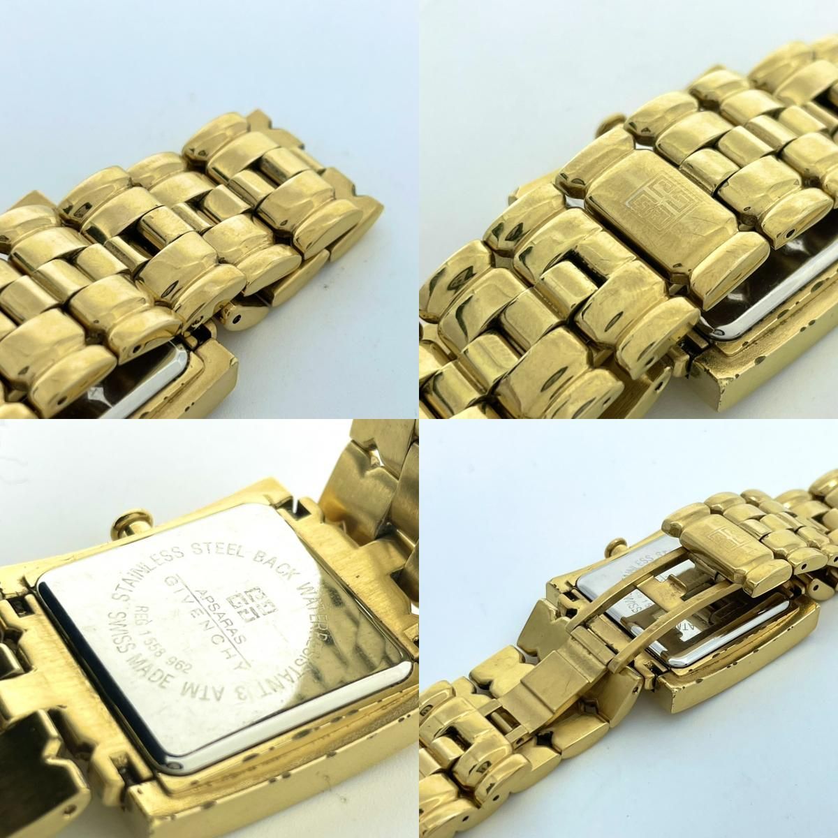 ジバンシー 腕時計 ゴールド スクエア GIVENCHY - GIVENCHYジバンシー腕時計アンティーク美品