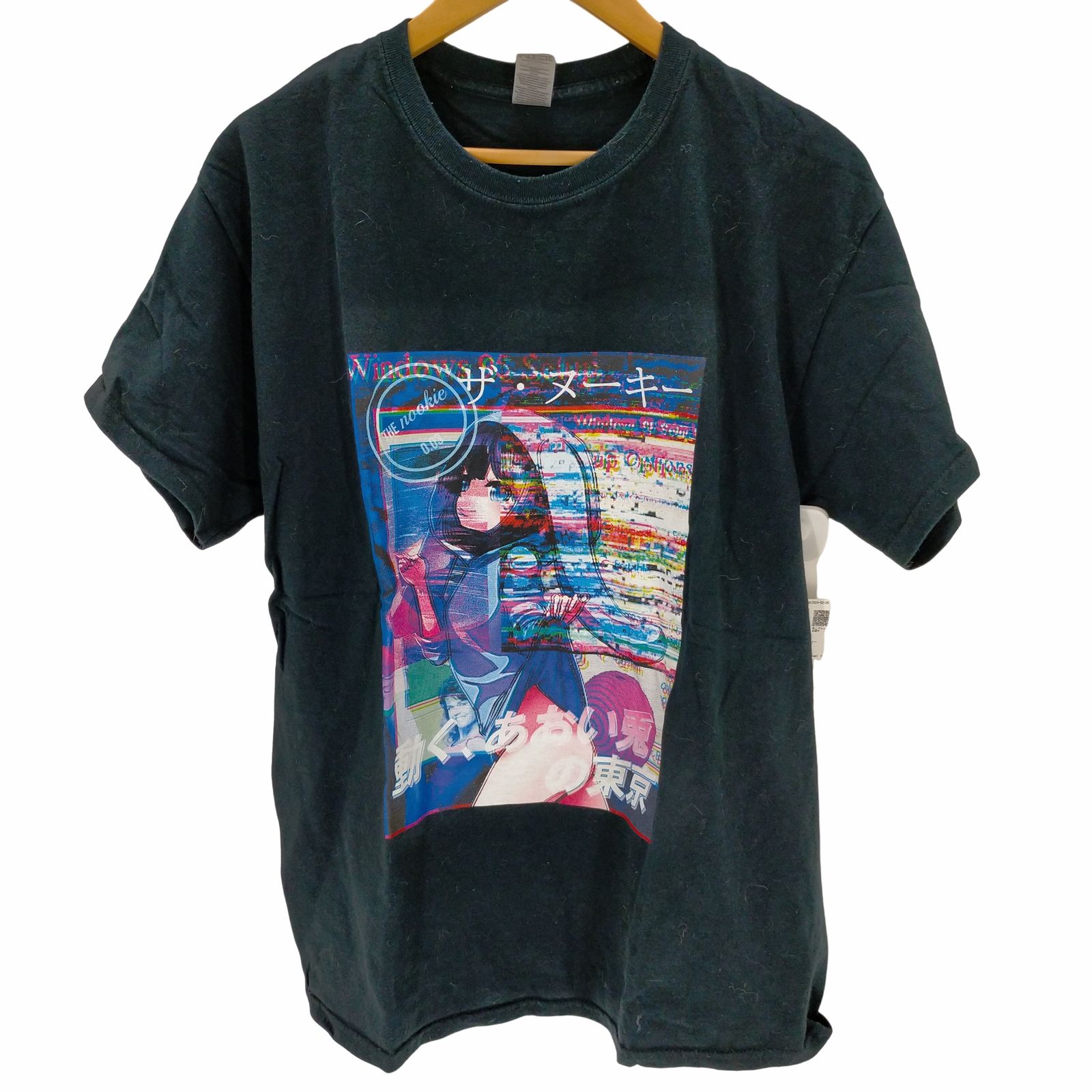 ユーズドフルギ USED古着 {{THE NOOKIE}} プリントクルーネックTシャツ メンズ JPN：L 