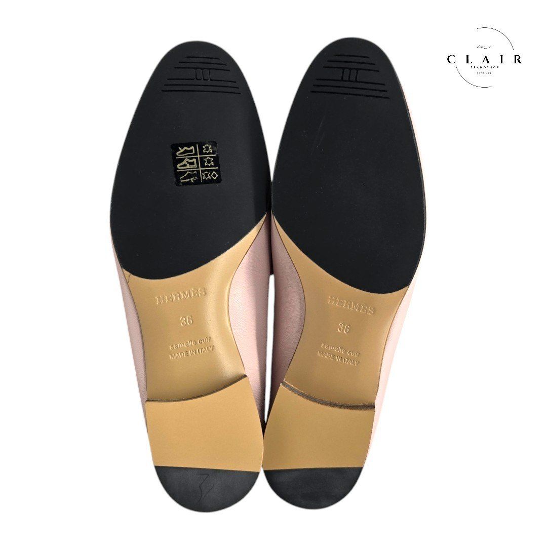 新品】Hermès エルメス モカシン ロワイヤル 靴 ローズ ポルスレーヌ