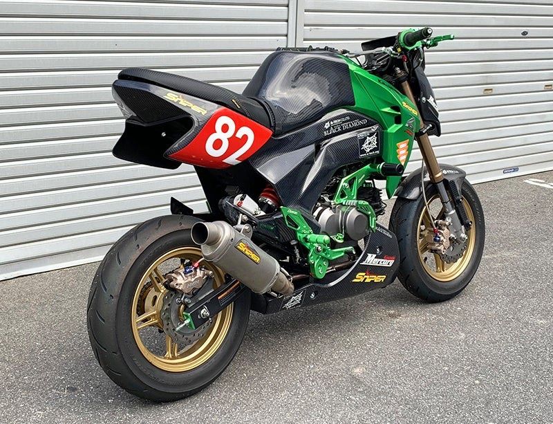 Z125 PRO リア用 NISSIN製・ニッシン 2POTキャリパー 銀 2A108S Z125