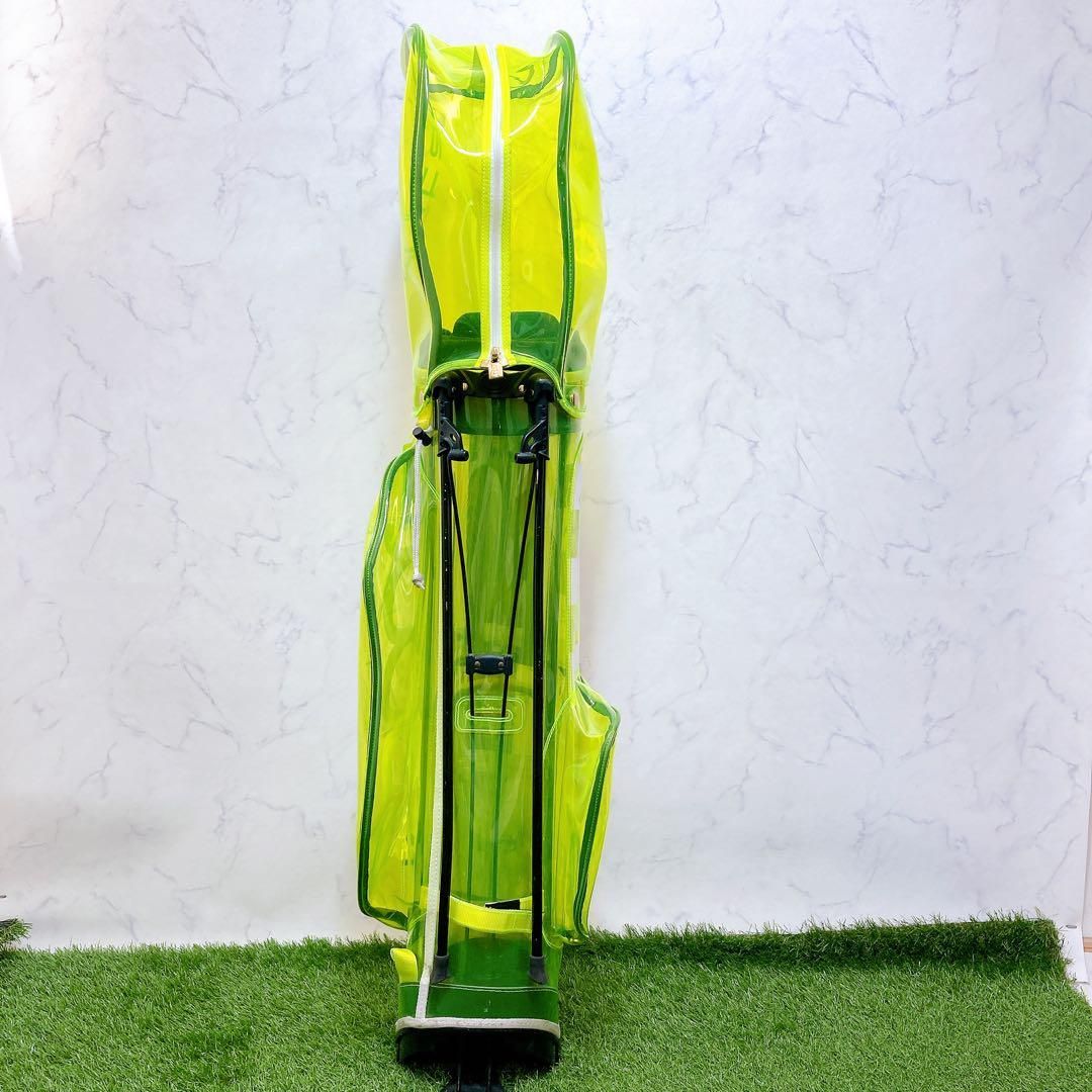 25. ムータマリン ゴルフ クリア キャディバッグ スタンド式 3点式