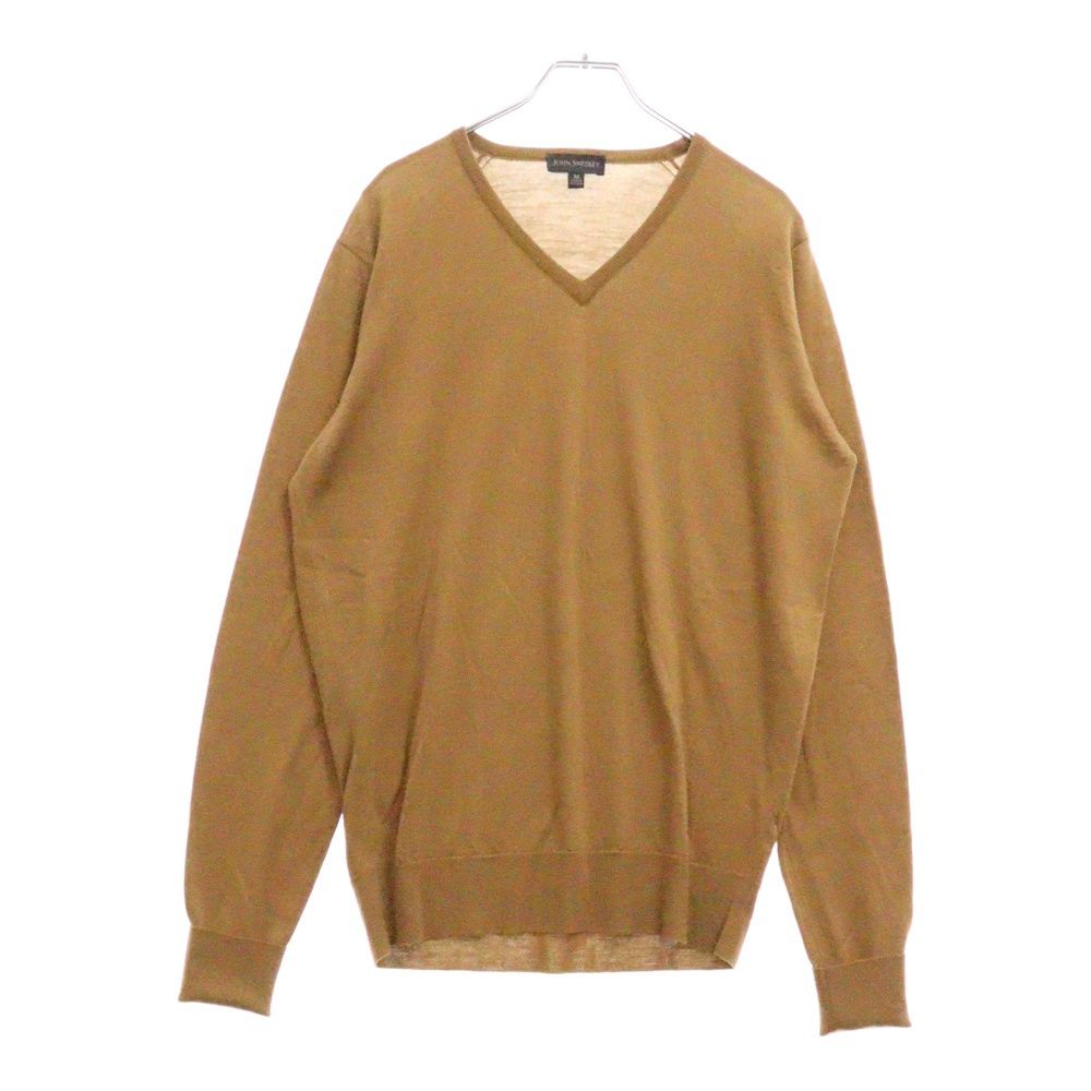 JOHN SMEDLEY ジョンスメドレー Vネック セーター CAMLIN コットン ニット シルバー グレー S 71005034 JOHN SMEDLEY ジョンスメドレー Vネック セーター CAMLIN コットン ニット シルバー グレー S 71005034