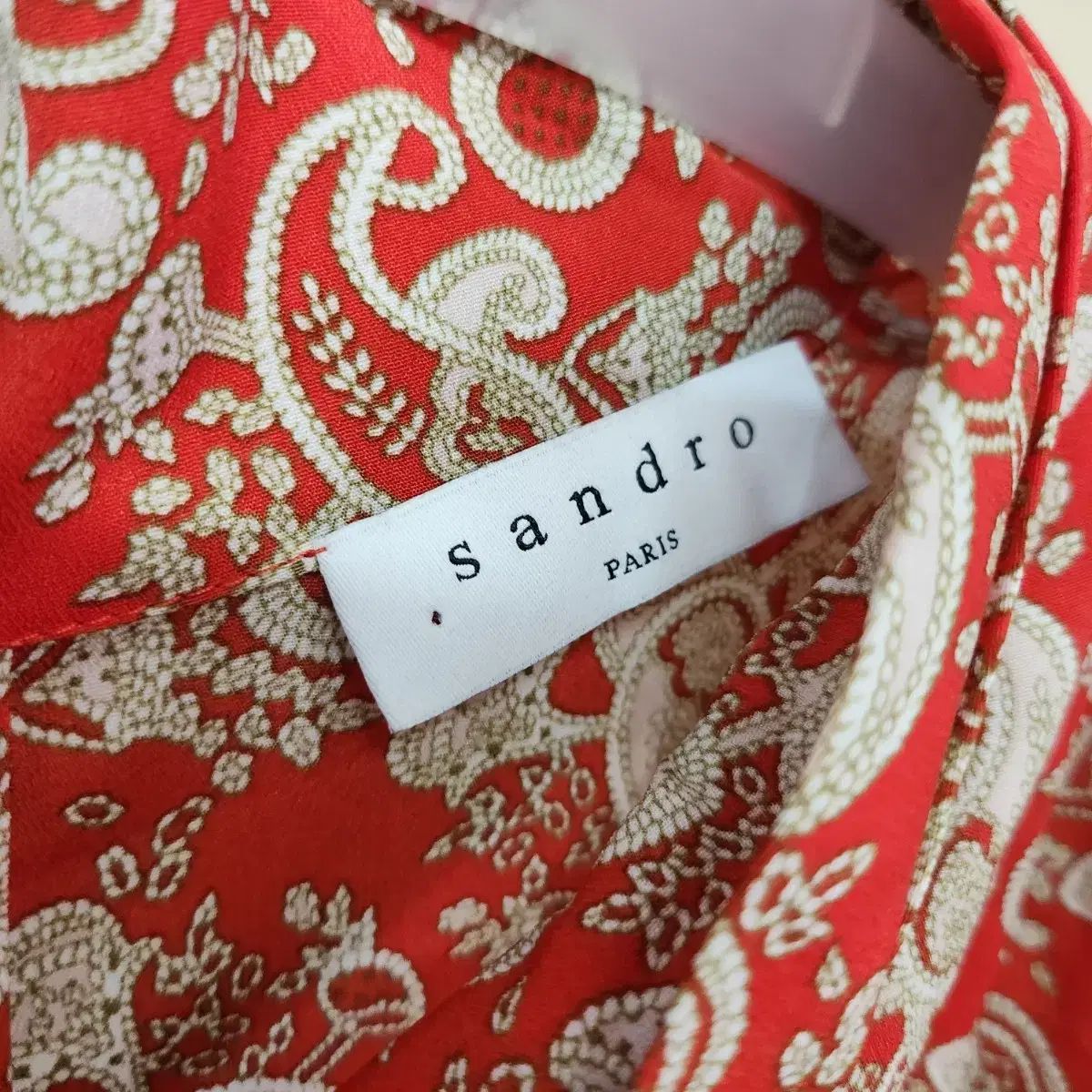 【大人気】SANDRO ペイズリー ミニワンピース 711 ) SANDRO(サンドロ) Sandro レーン ペイズリー ミニ