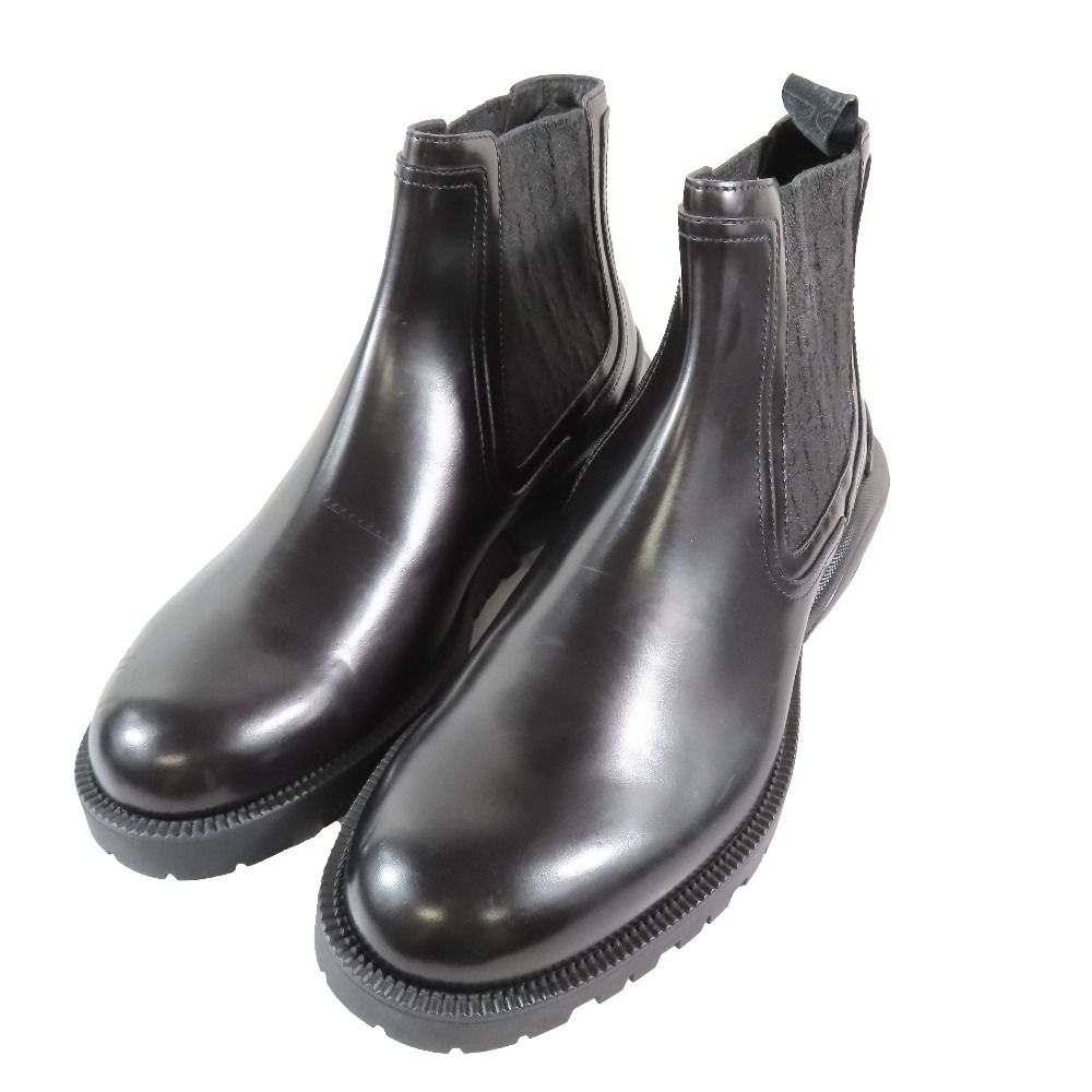 新品未使用！Diorブラック レザー サイドゴアブーツ【No.16】 Dior HOMME 美品▽DIOR ディオール オム 定価176000円 DIOR