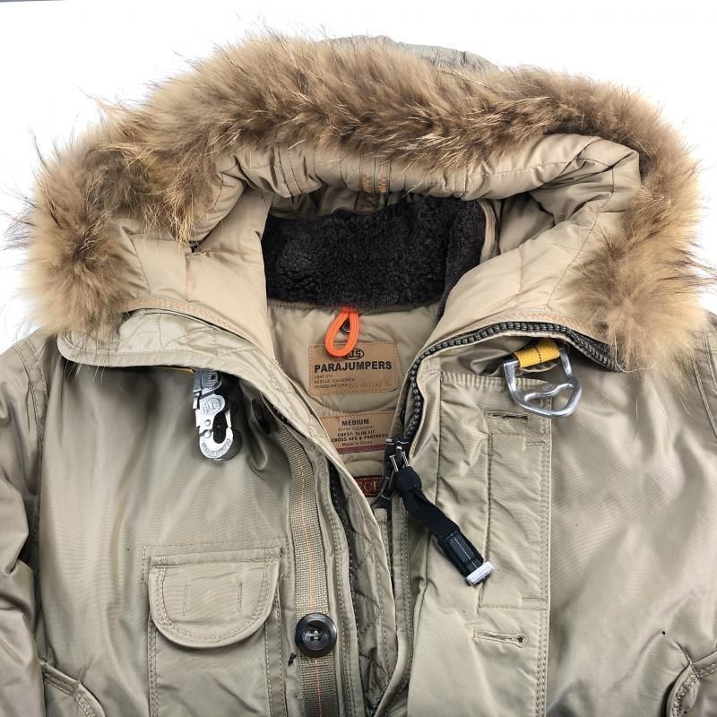 【中古】Parajumpers ダウンジャケット M ベージュ パラジャンパーズ[10]