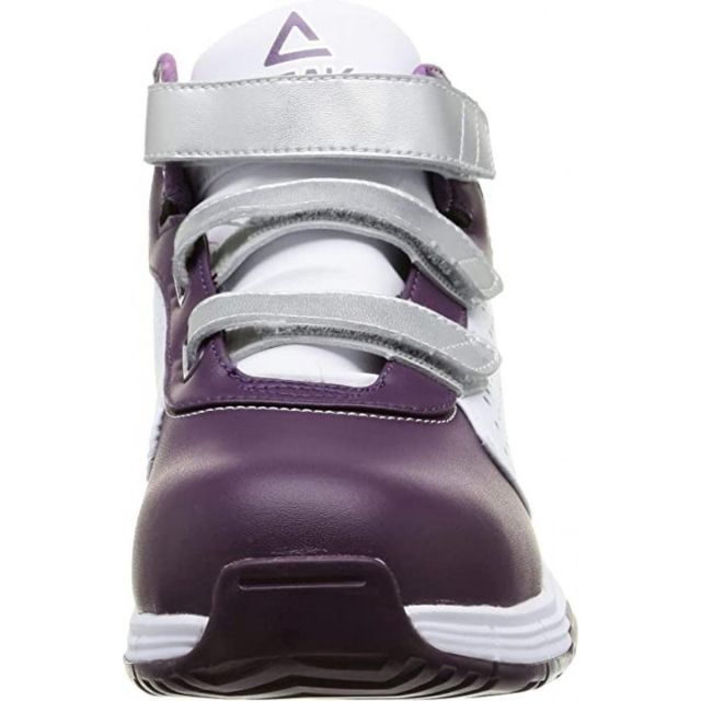 PEAK ピーク セーフティシューズ BAS-4510 ホワイトxバイオレット 26.0cm 安全靴 作業靴 スニーカー 軽量 抗菌防臭