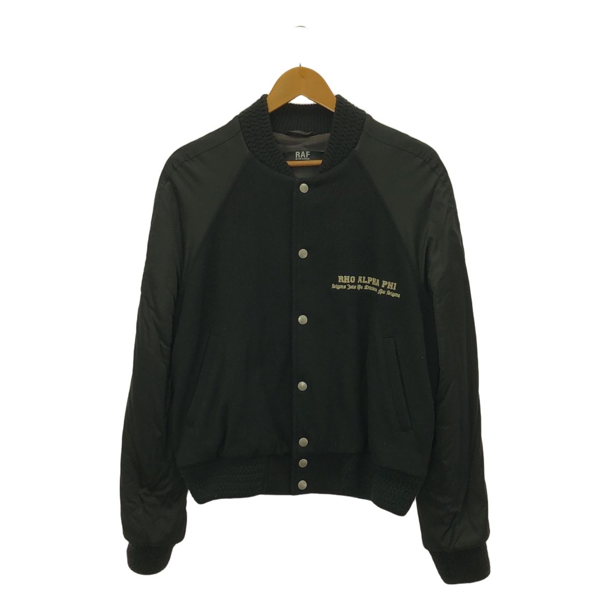 RAF BY RAF SIMONS | ラフバイラフシモンズ | 2006AW | アームコーティング ウール スタジャン | 46 | ブラック | メンズ