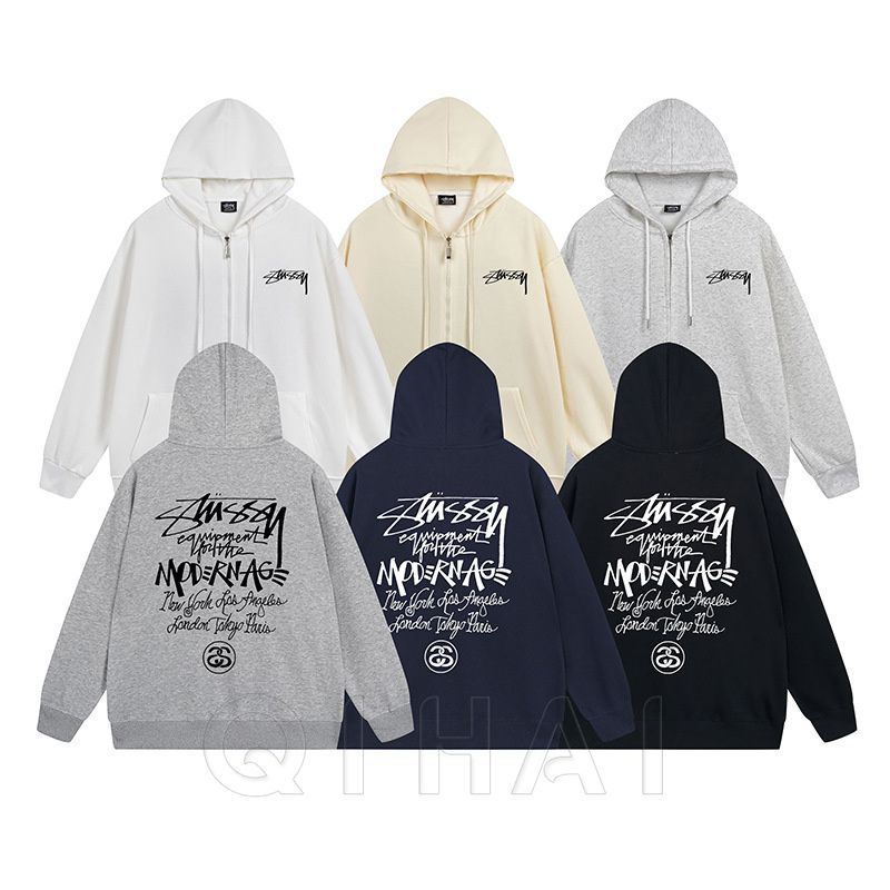 ☆30 type☆ ステューシー パーカー stussy スウェット ファスナー 裏起毛トップス プルオーバー メンズ レディース パーカー  ビッグサイズ 男女兼用 カジュアル ストリートファッション かわいい お洒落 秋 冬 - メルカリ