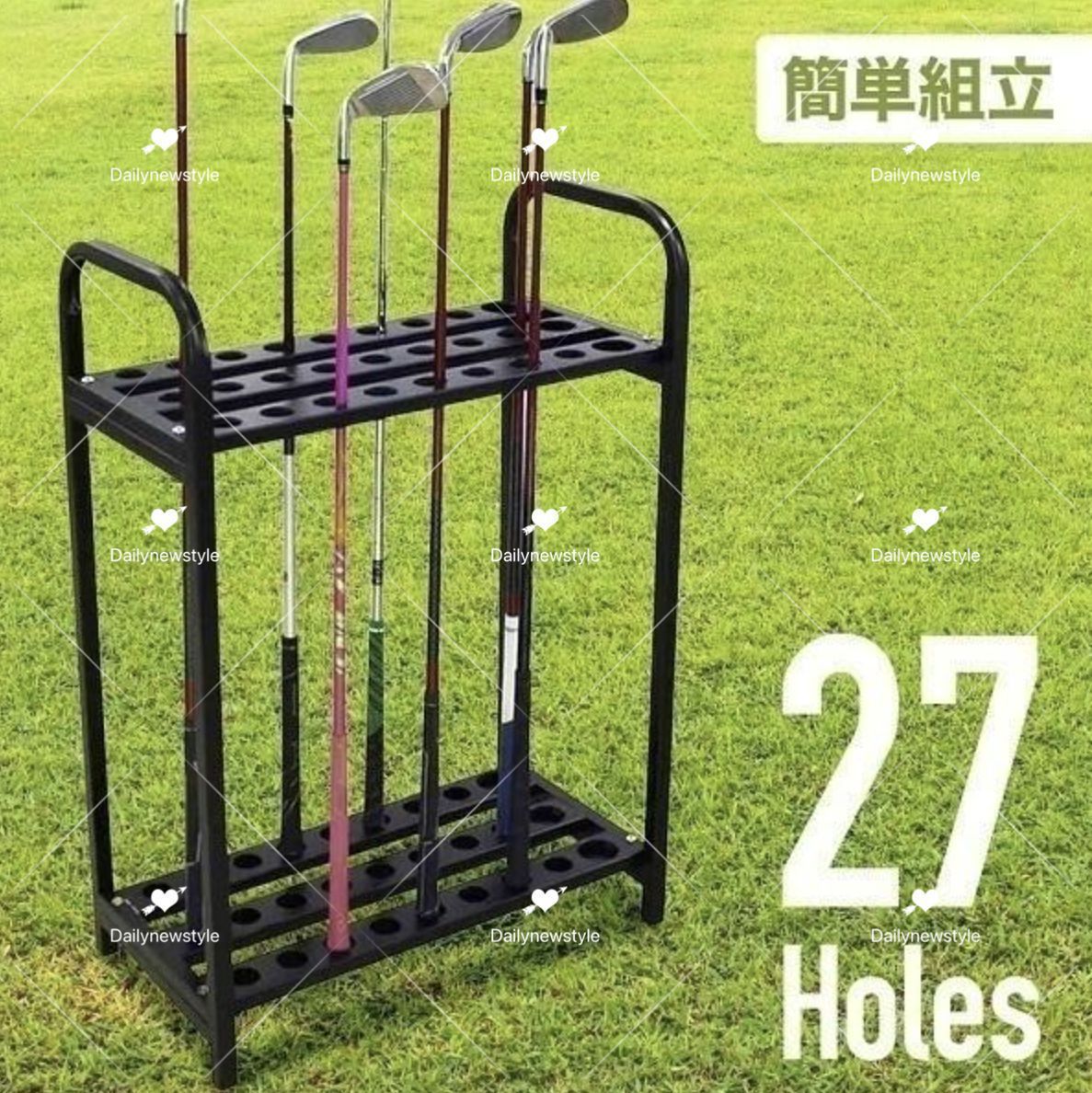 人気推薦◆ゴルフクラブ 収納 スタンド ディスプレイラック 自宅 27本 収納 ゴルフ用 収納棚