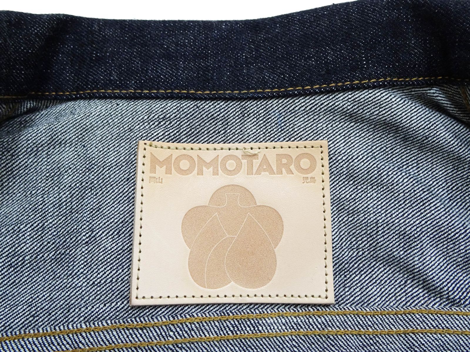 美品　桃太郎ジーンズ　40　出陣レーベル　　ファーストタイプ　デニムジャケット 美品 桃太郎ジーンズ 40 出陣レーベル ファーストタイプ デニム