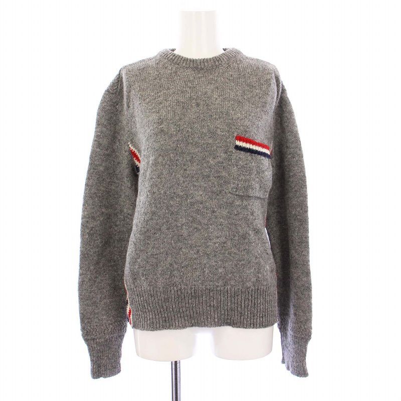 トムブラウン THOM BROWNE ニット セーター 長袖 トリコロール