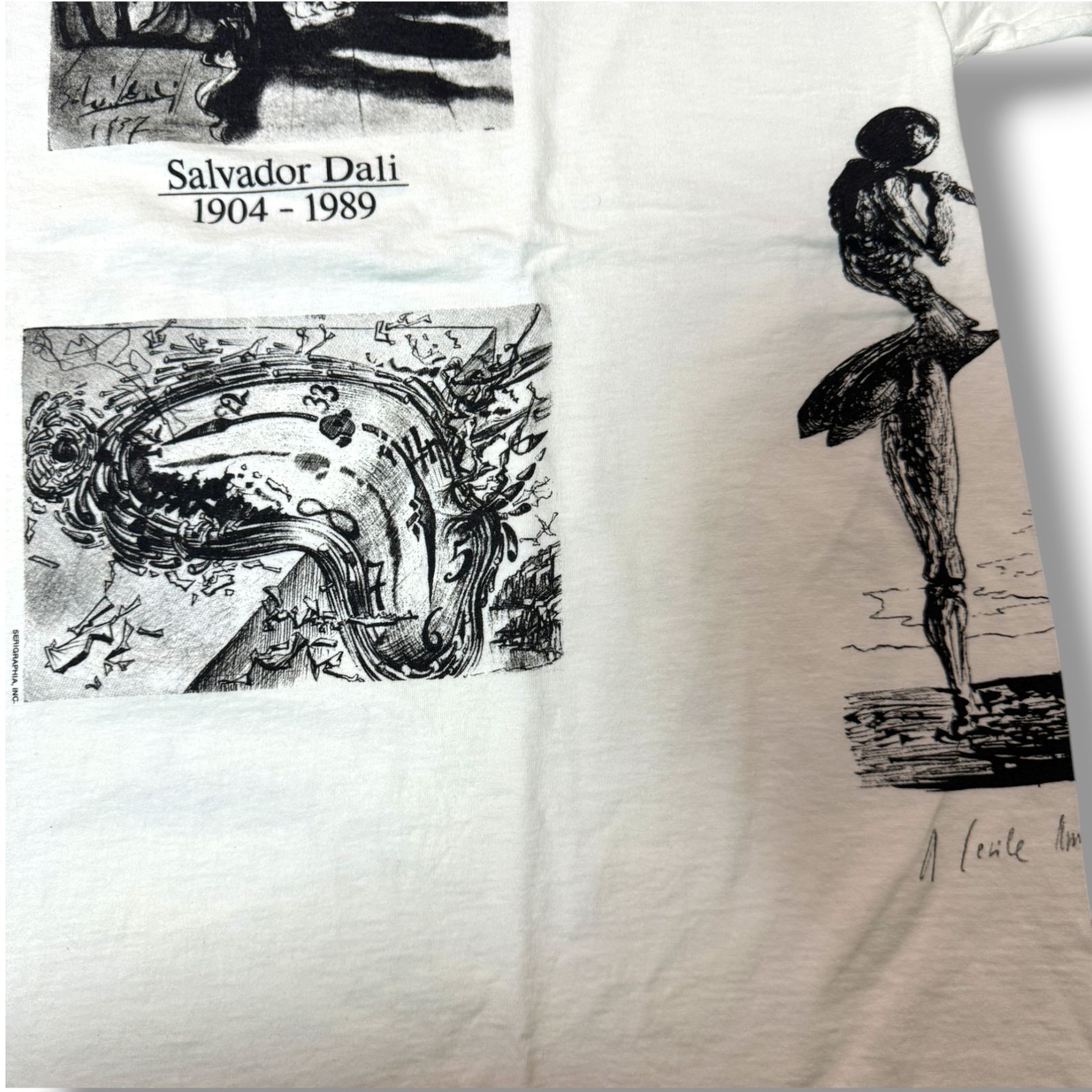 80s - 90s アートTシャツ Salvador Dali サルバドールダリ Lサイズ 