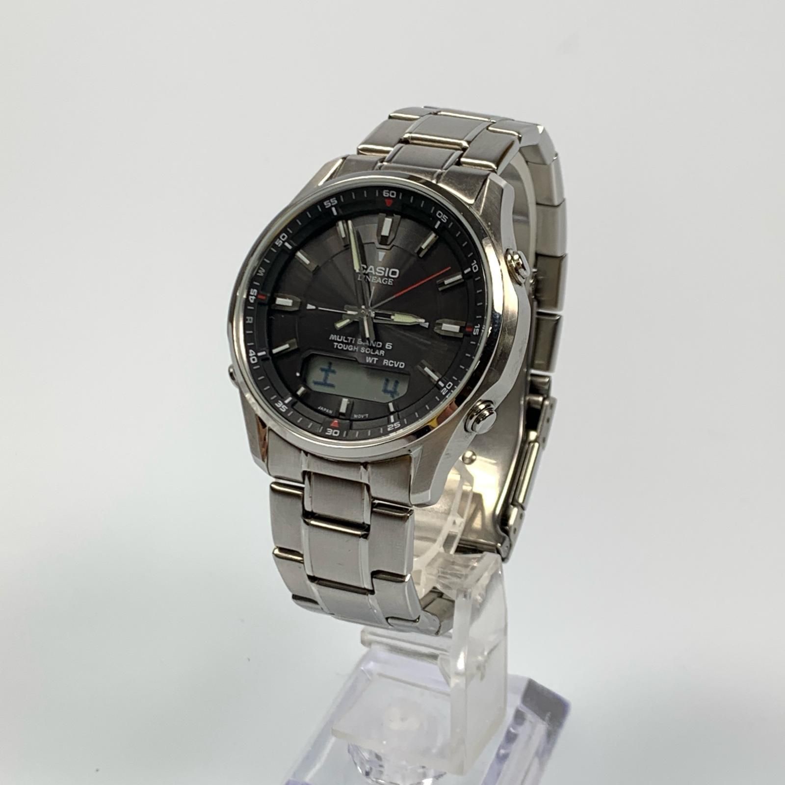 姫路東店 CASIO | カシオ アナデジ電波ソーラー LINEAGE LCW-M100DE-1AJF シルバー 131
