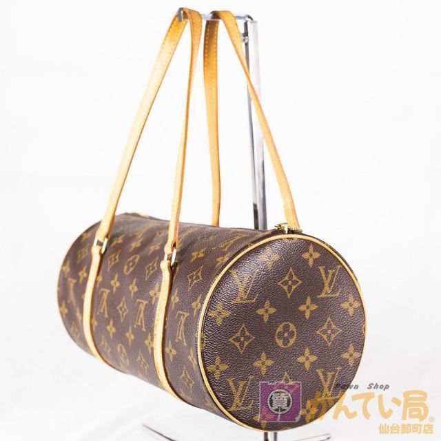 【Louis Vuitton】ルイ・ヴィトン パピヨン30 M51385 ポーチ付 モノグラム キャンバス ブラウン系 レディース ハンドバッグ ミニボストン 【中古品】 USED-AB 【9356】