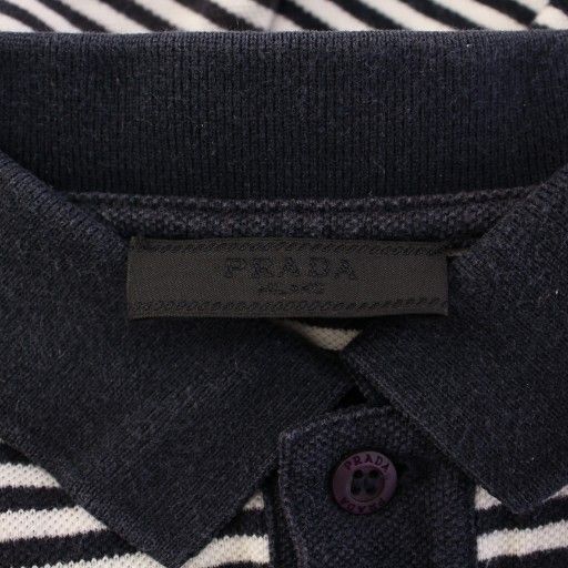 プラダ PRADA ポロシャツ 半袖 レギュラーカラー ハーフボタン