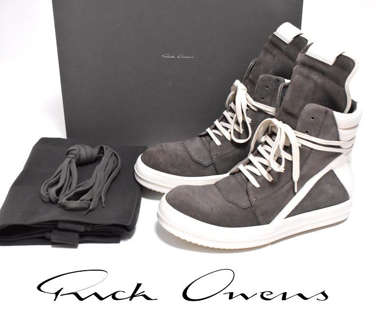 新品 RICK OWENS GEOBASKET 40(25cm) リックオウエンス ジオバスケット イタリア製 国内正規品 スニーカー