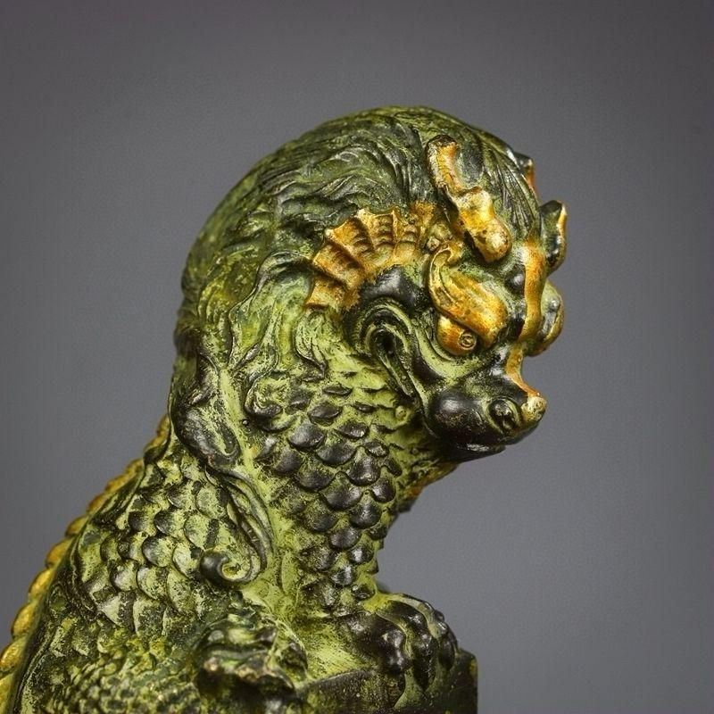 古銅 獅子蓋 香炉 時代物(A975) 古銅 獅子蓋 香炉 時代物(A975) 珍品旧蔵* 明代 紫銅 包漿双獅子