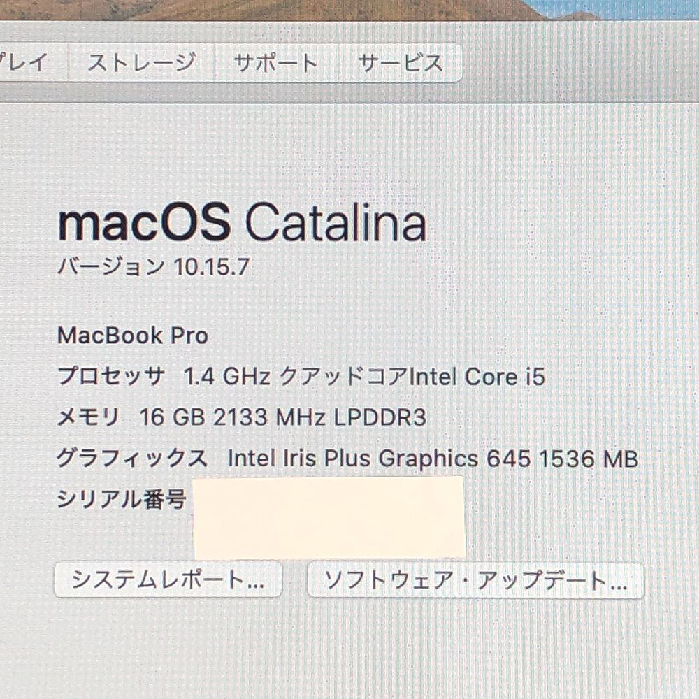 ジャンク品・本体のみApple MacBook Pro (13インチ 2019)【Touch Bar