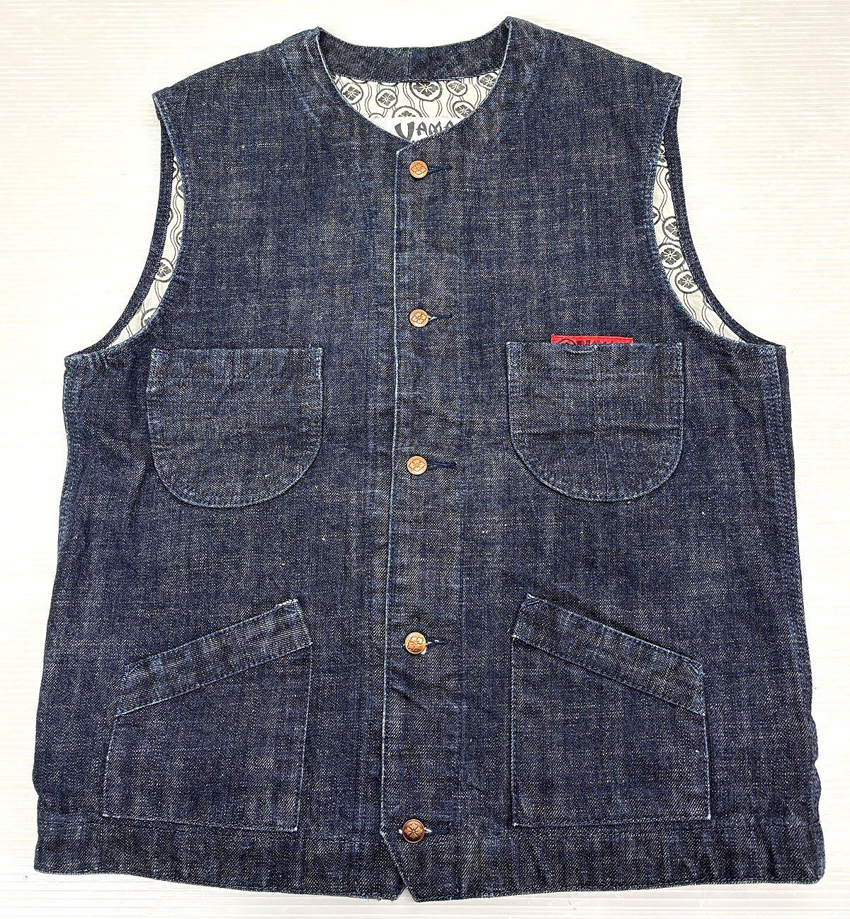 YAMANE ヤマネ 3008 デニムベスト 40 EVISU エヴィス エビス