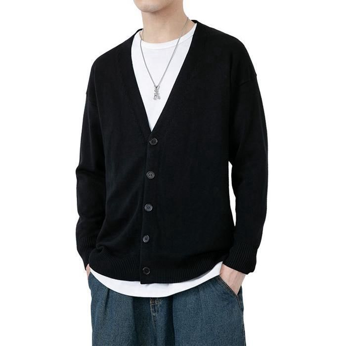 PLAIN PEOPLE◆カーディガン(薄手)/9/ウール/BLK/無地/A1531UJ 035 PLAIN PEOPLE(プレインピープル)｜VICTORIAベルト付きロング