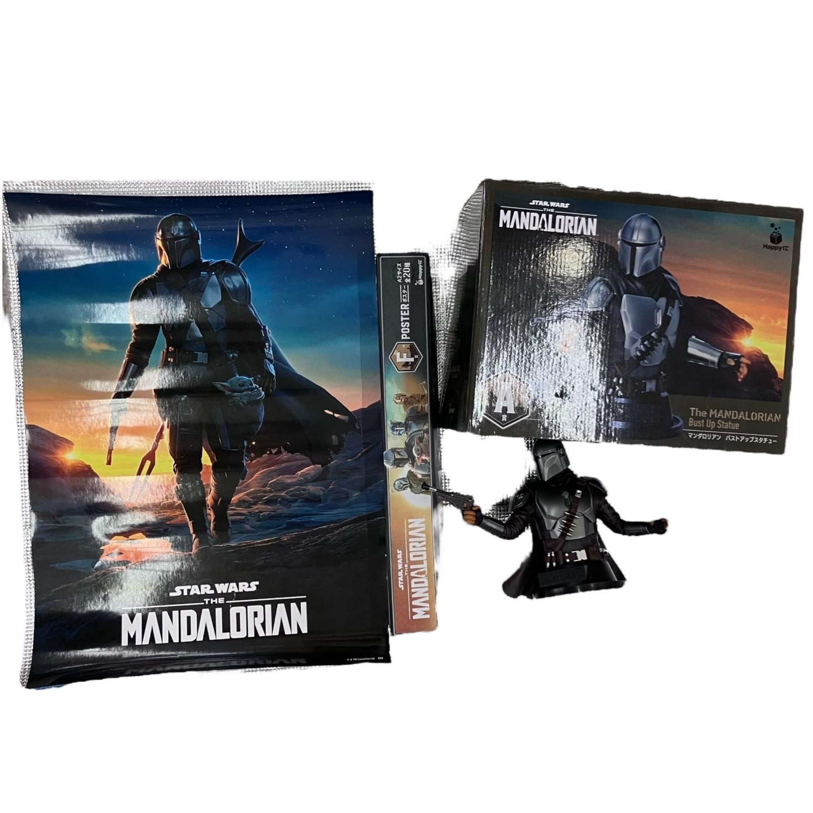 ハッピーくじ スターウォーズ マンダロリアン ポスター　9本セット ハッピーくじ スターウォーズ マンダロリアン ポスター 9本