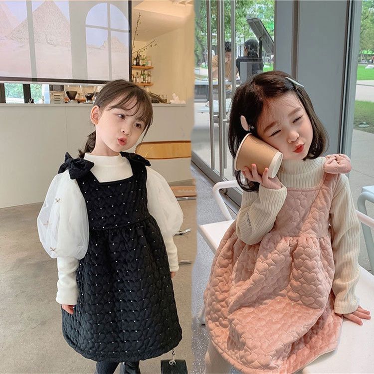 ジャンパースカート ワンピース 子供服 キルティング - メルカリ