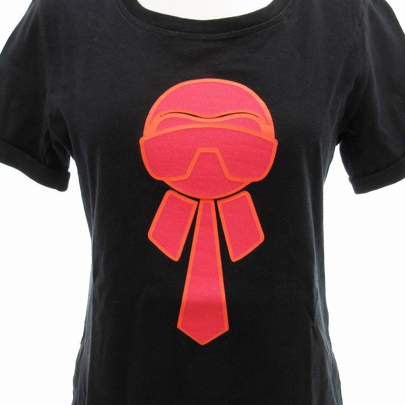 FENDI - FENDI カールラガーフェルド ビジュー Tシャツ FENDI】【カールラガーフェルド】【ビジュー付】【イタリア製