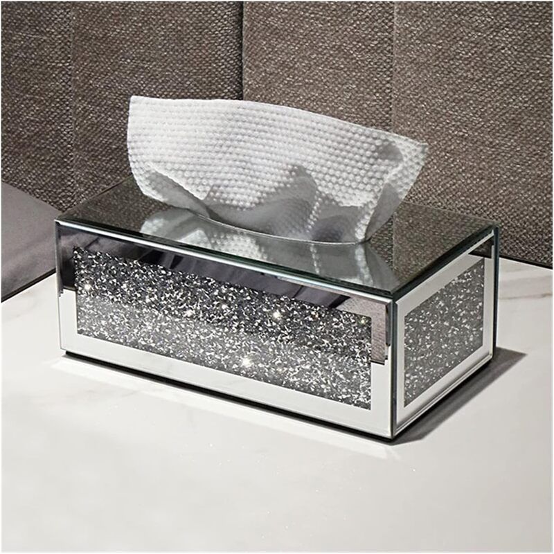 インテリア雑貨 おもしろ雑貨 北欧 おしゃれ ティッシュボックスカバー ガラス ミラー 鏡面 キラキラ モダン プレゼント リビング 寝室 ダイニング 子供部屋 オフィス 小物 かわいい スタイリッシュ 感 ラグジュアリー 豪華 卓上 デスク テーブル 棚