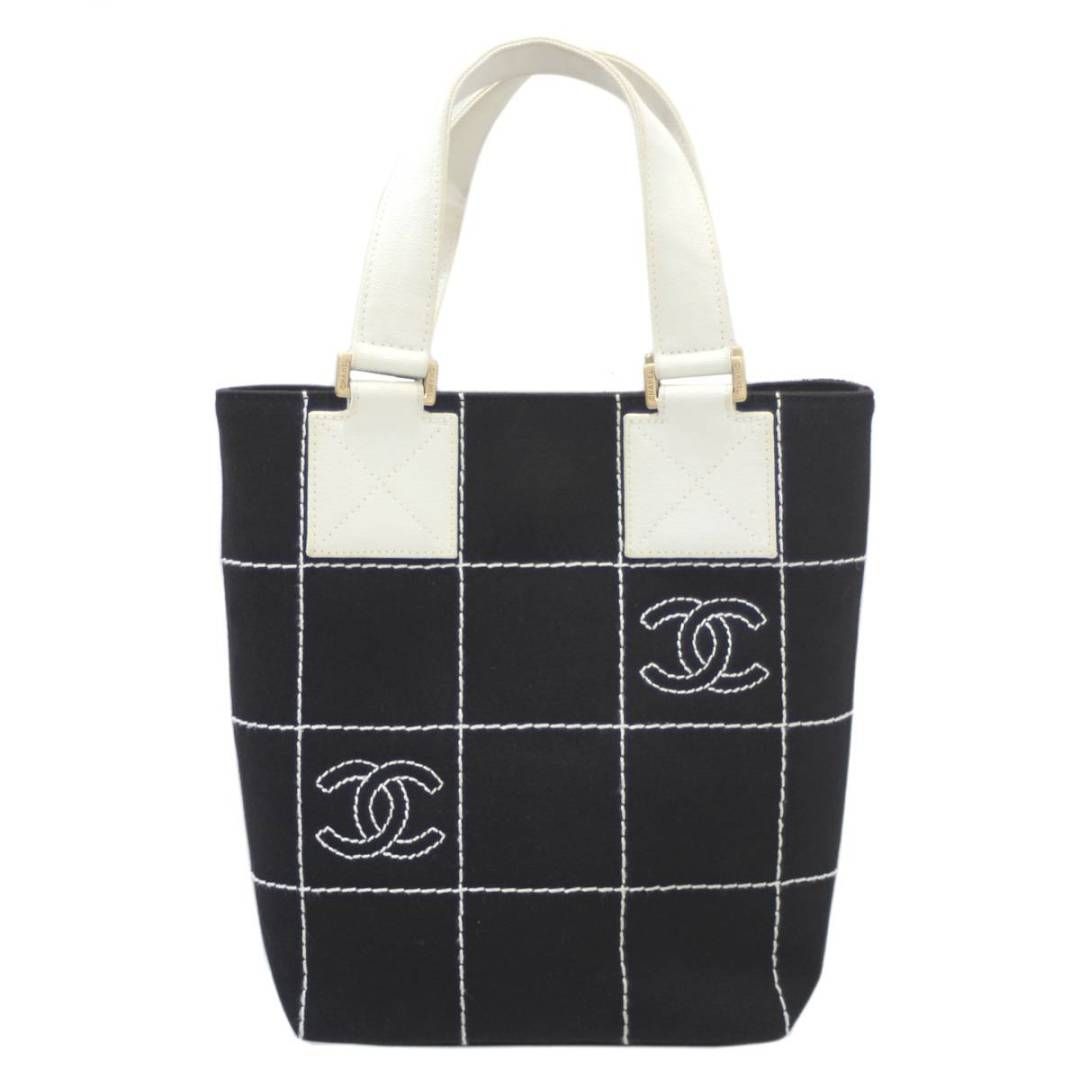 CHANEL/シャネル トートバッグ チョコバー ブラック×ホワイト 8175617 