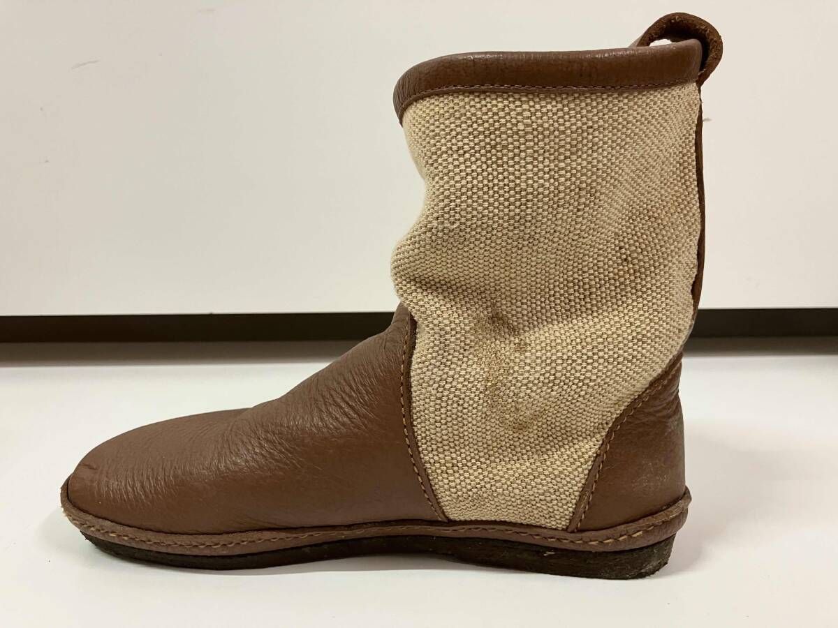 KOOS クース ショートブーツ サイズ36 23cm相当 切替 ブラウン