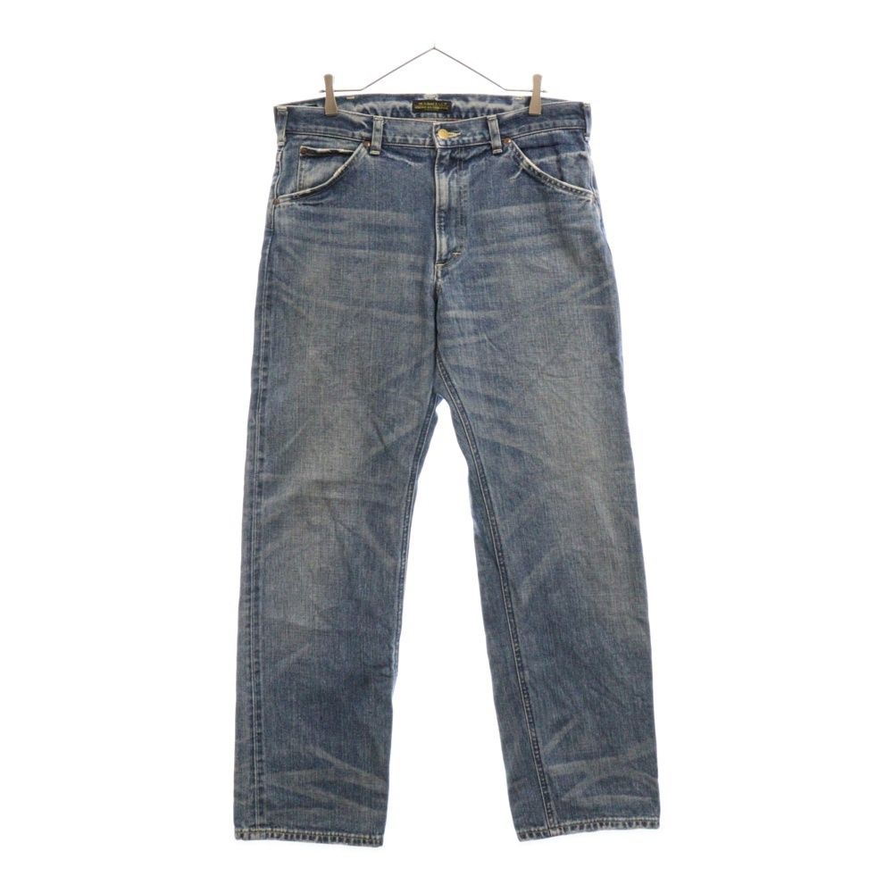 SCHOTT (ショット) × Lee RIDER ストレートデニムパンツ インディゴ LM5101