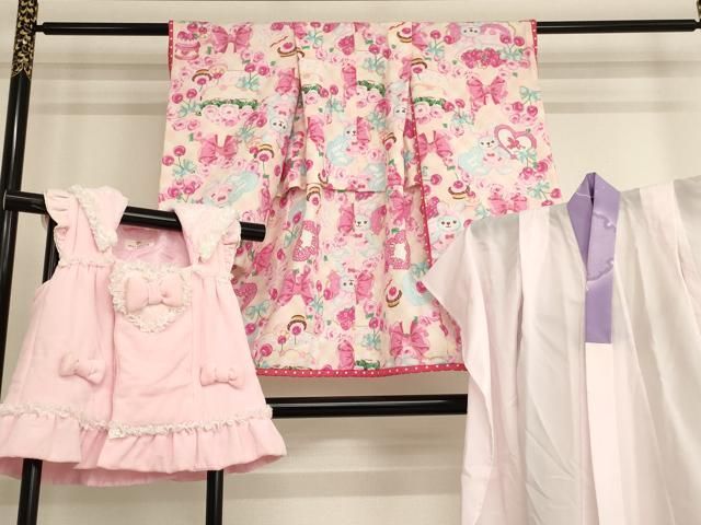 3歳 松田聖子 ピンクリボン被布セット 七五三 子供服 着物 【公式通販】