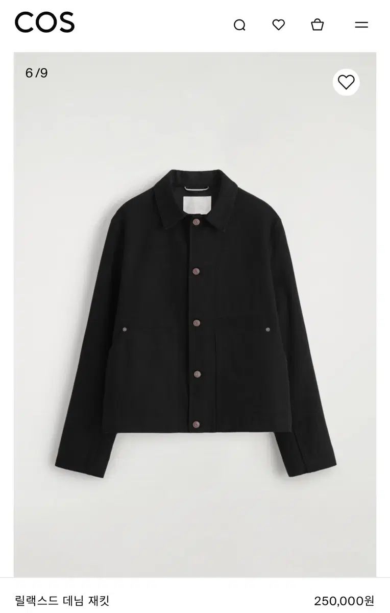 コス リラックスド デニムジャケット