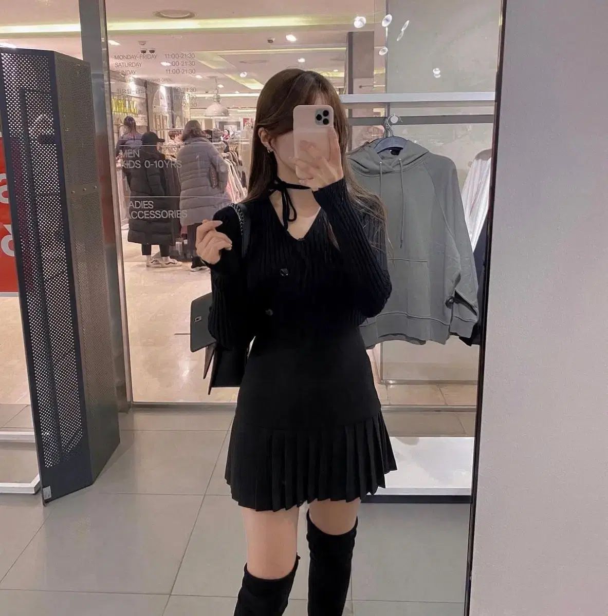 modern robe ニット スカート セット