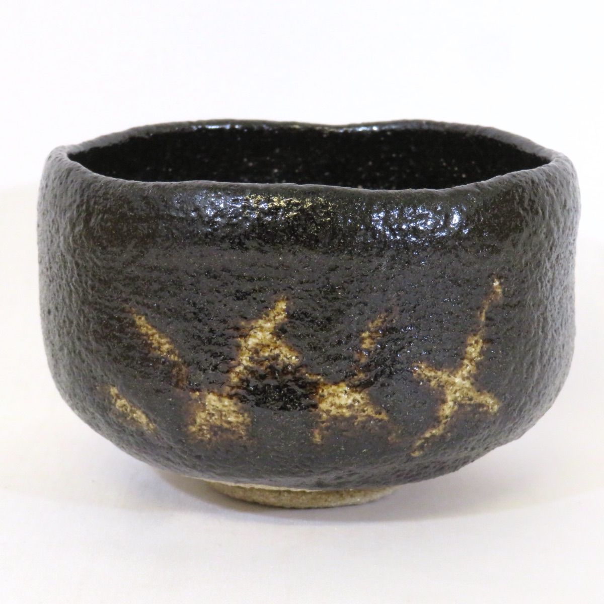 小川長楽作 楽焼 黒楽 茶碗 共箱 茶道具
