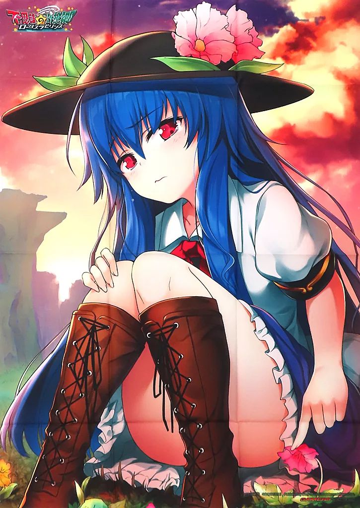 中古】ポスター B2布ポスター 比那名居天子 「PS4/Switchソフト