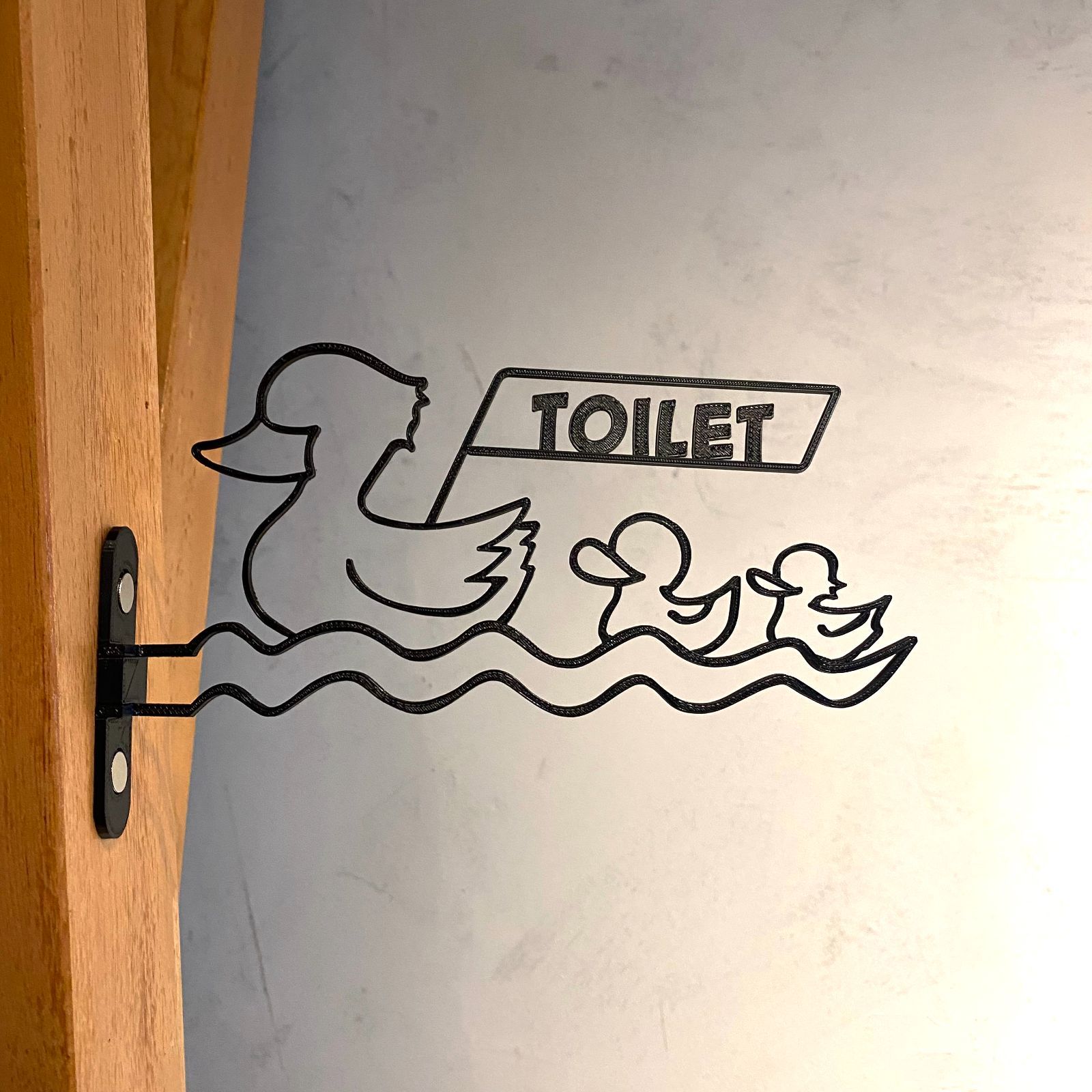 アヒルの親子 _TOILET』_トイレサイン/ トイレマーク/ルームプレート_