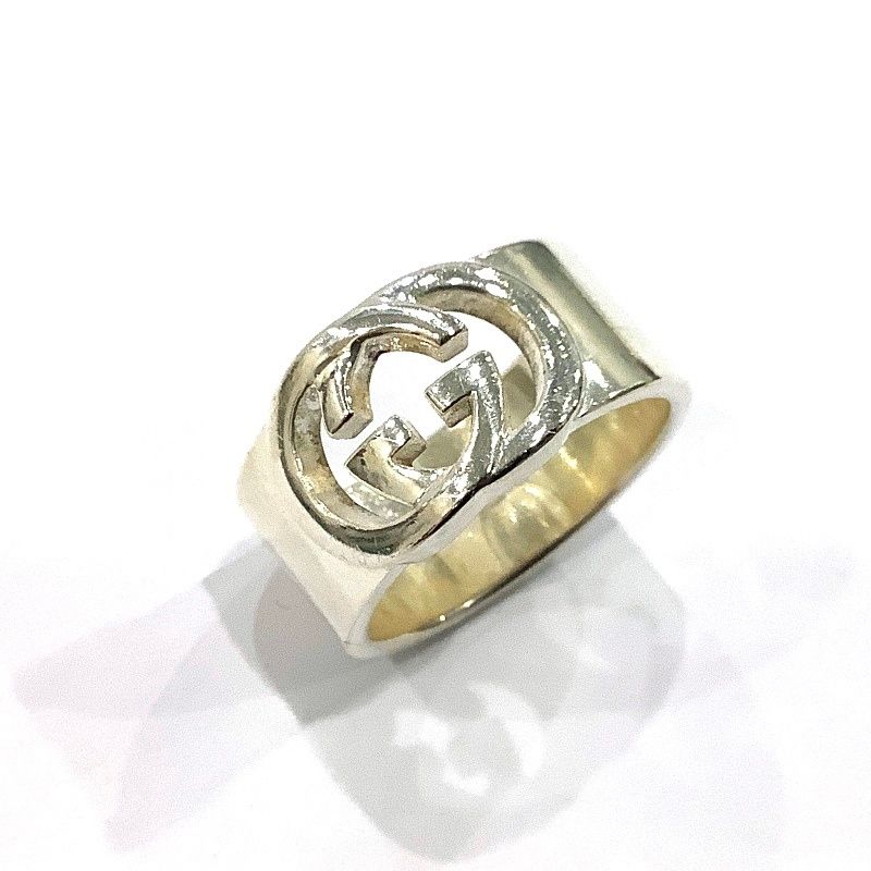 グッチ GUCCI SV925 インターロッキングG リング 10.6g ＃21