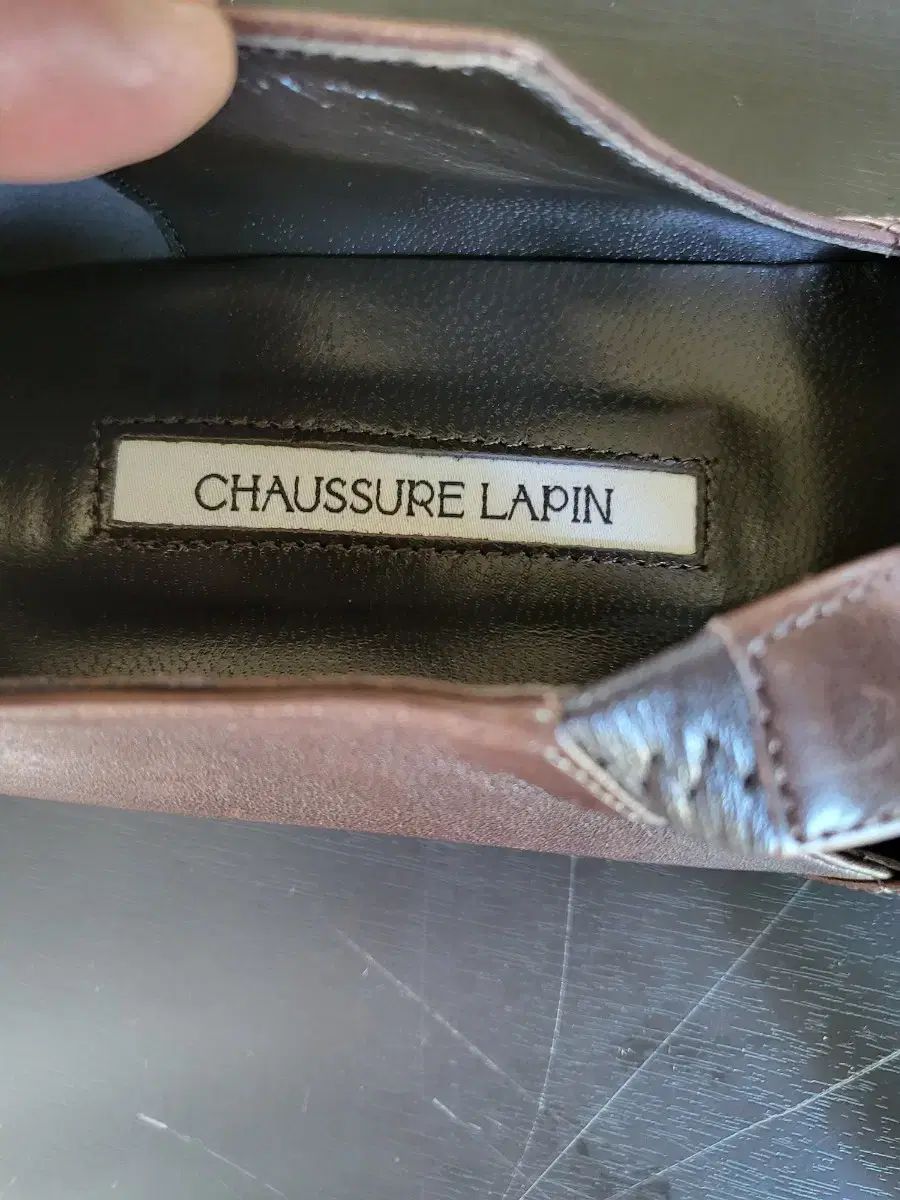  courreges クレージュ ブラウン メリージェーン シューズ フラットシューズ バレエシューズ パンプス