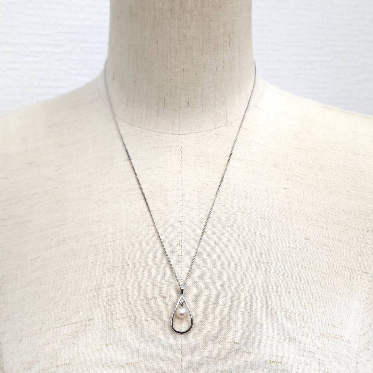 MIKIMOTO ミキモト パール 真珠 ネックレス M刻印 S刻印 箱付き