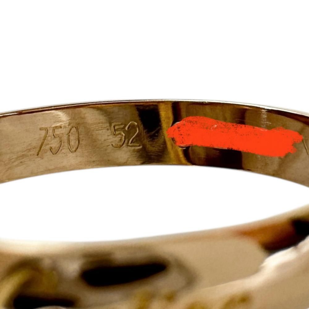 K18 Cartier リング トリニティ 約8.0g 12号（52)付属品☆10541 12号